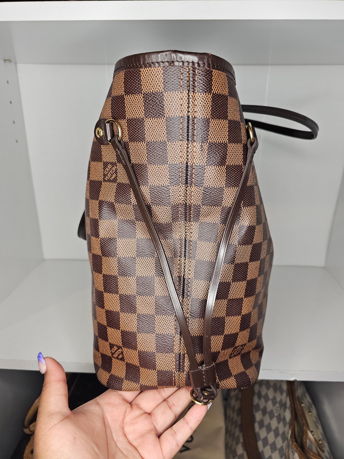 Louis Vuitton Damier Ebene Neverfull MM & Pochette SD0156