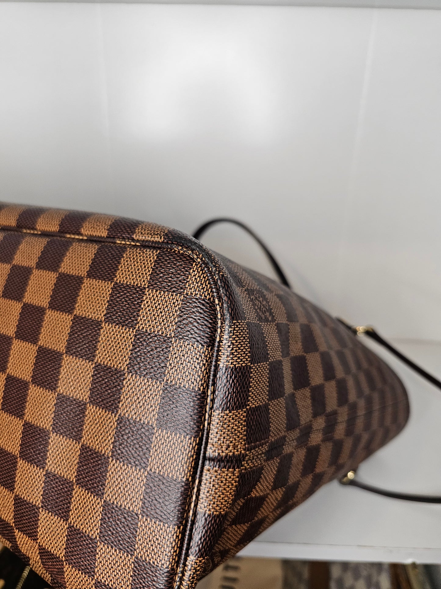 Louis Vuitton Damier Ebene Neverfull MM & Pochette SD0156
