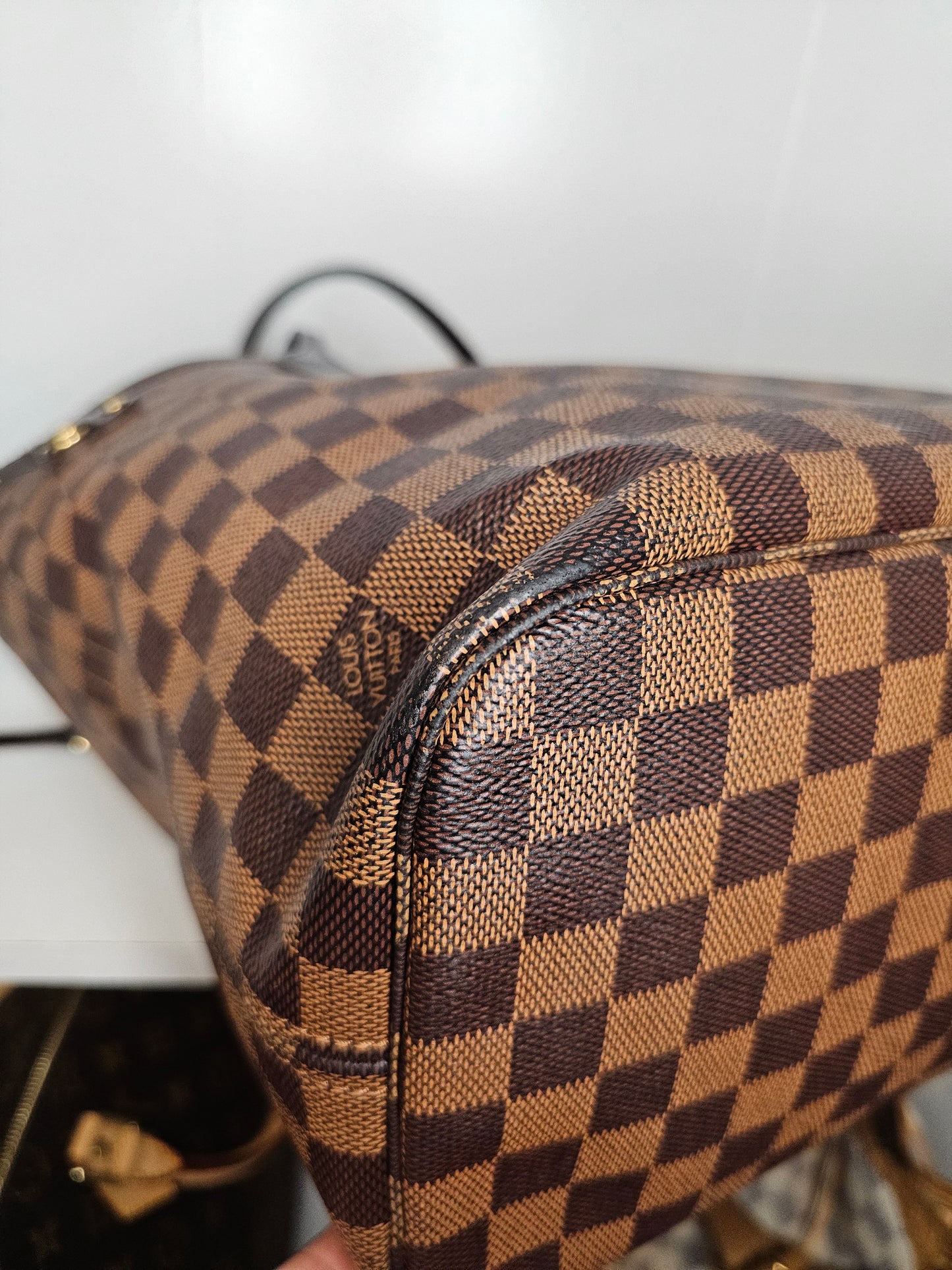 Louis Vuitton Damier Ebene Neverfull MM & Pochette SD0156