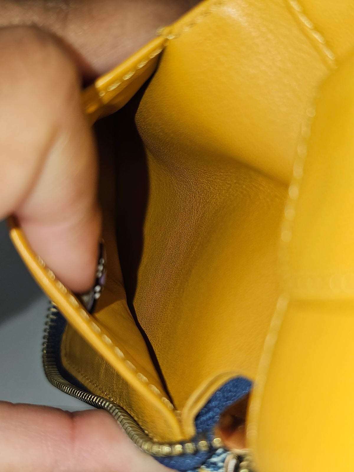 Louis Vuitton Blue Denim Compact Wallet TH0097
