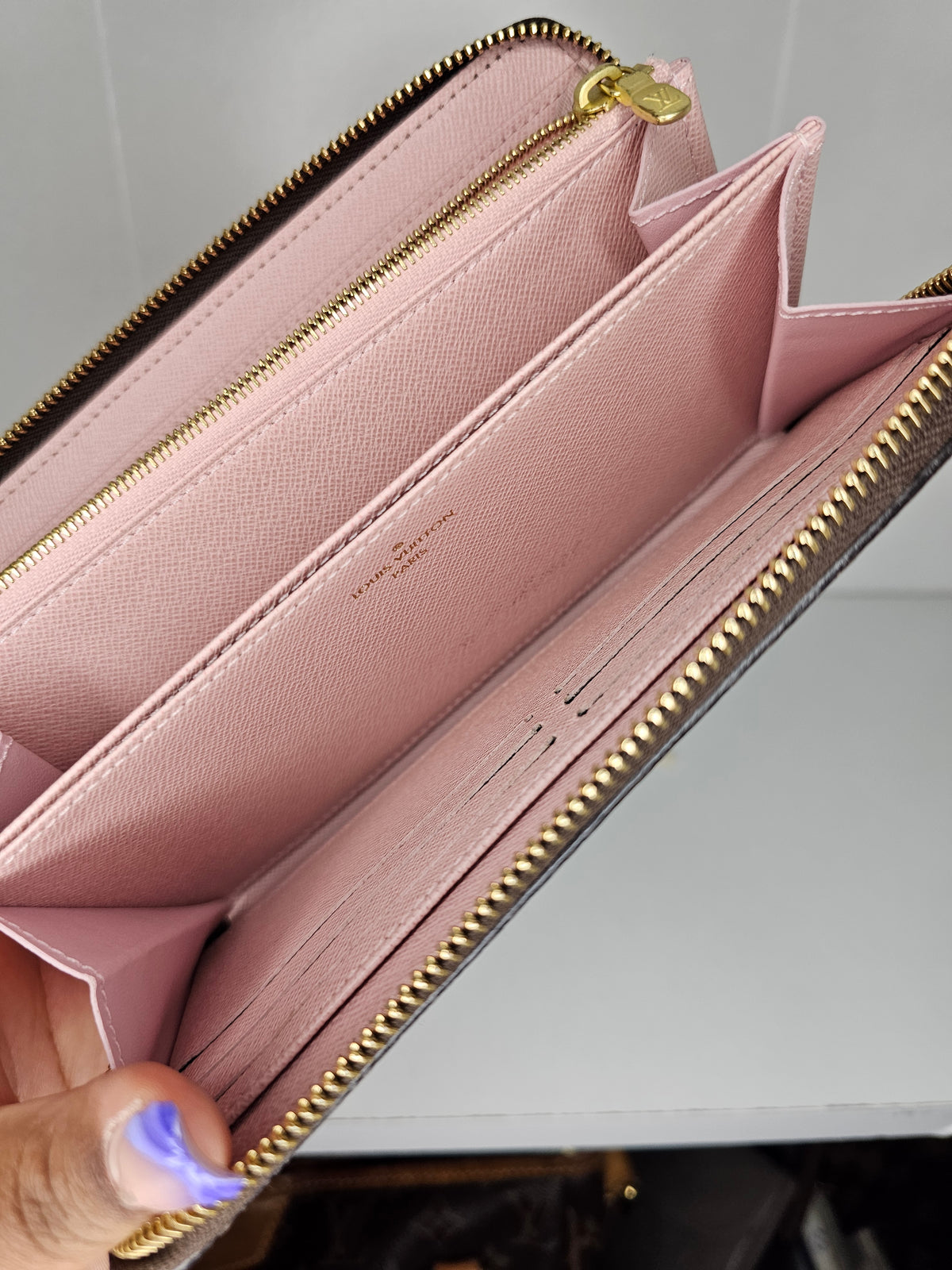 Louis Vuitton Monogram Pink Zippy Monogram Wallet NM SD0179