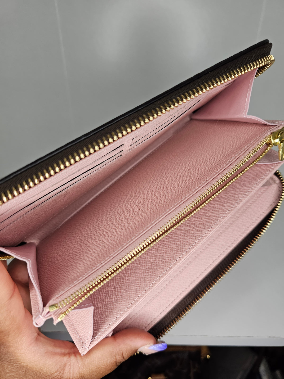Louis Vuitton Monogram Pink Zippy Monogram Wallet NM SD0179