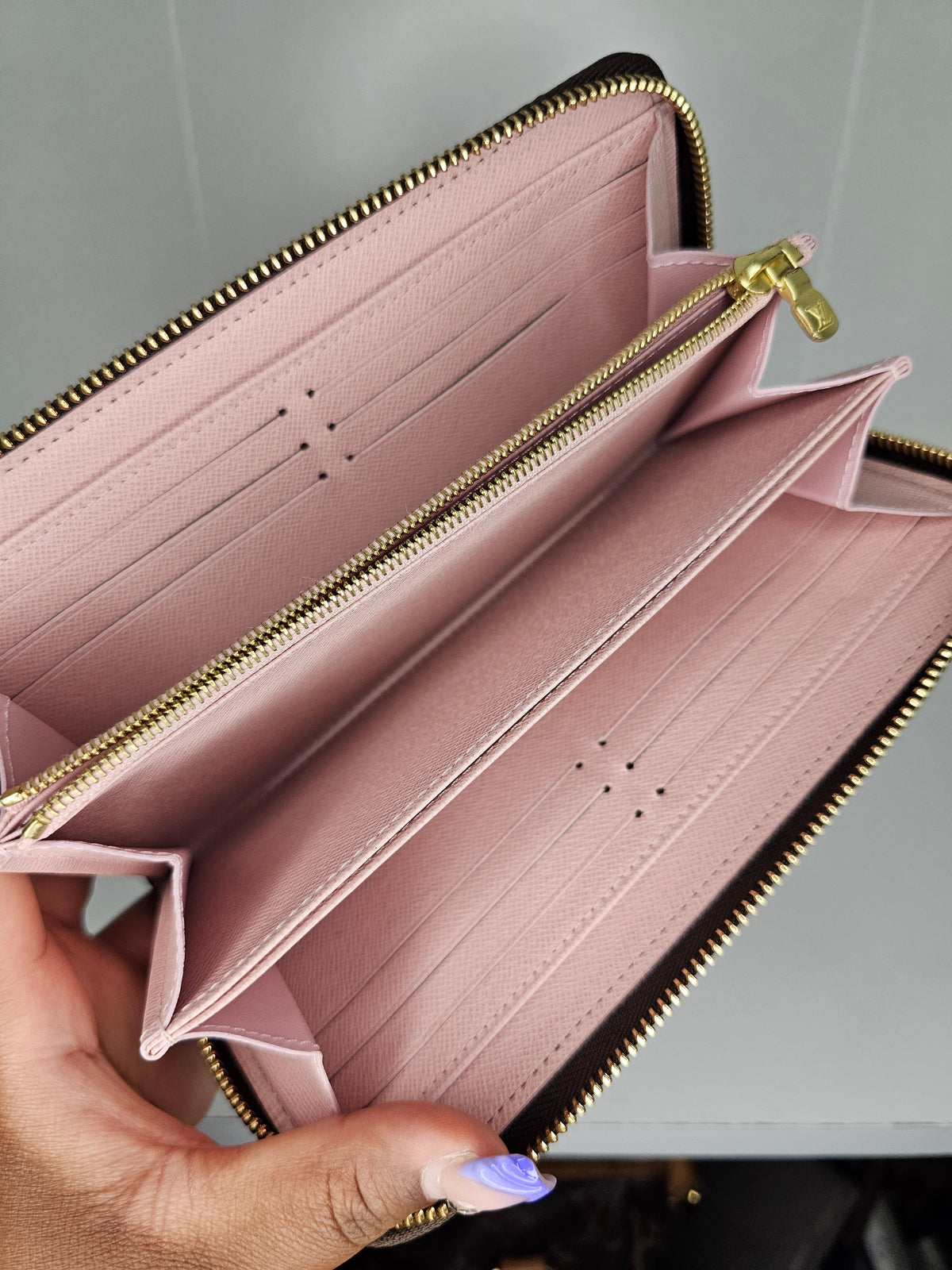 Louis Vuitton Monogram Pink Zippy Monogram Wallet NM SD0179
