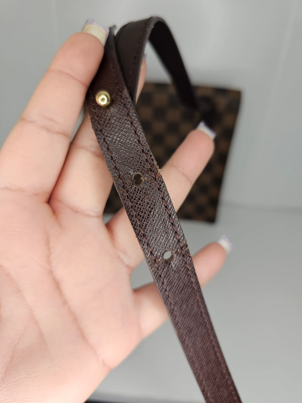 Louis Vuitton Damier Ebene Pimplico Shoulder / Crossbody Bag MI1919
