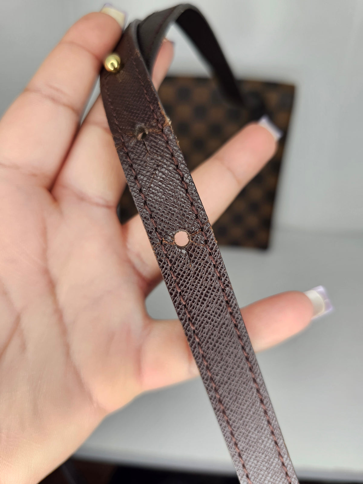 Louis Vuitton Damier Ebene Pimplico Shoulder / Crossbody Bag MI1919