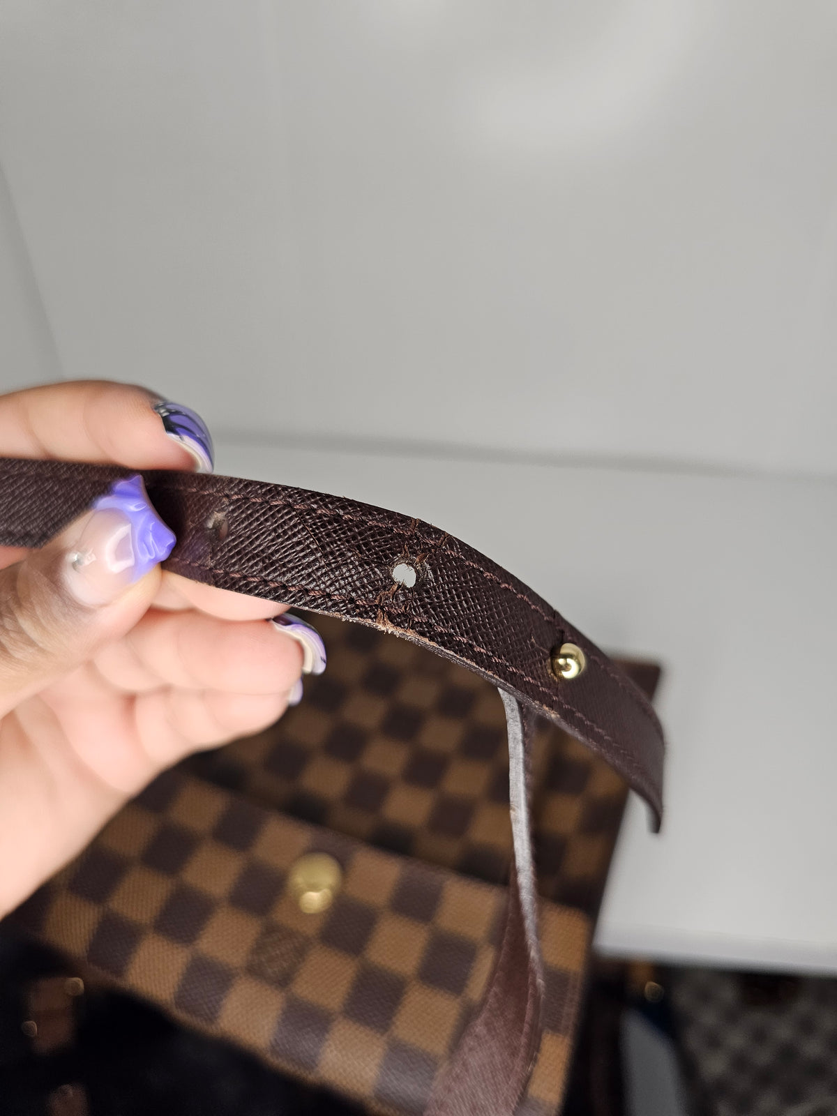 Louis Vuitton Damier Ebene Pimplico Shoulder / Crossbody Bag MI1919