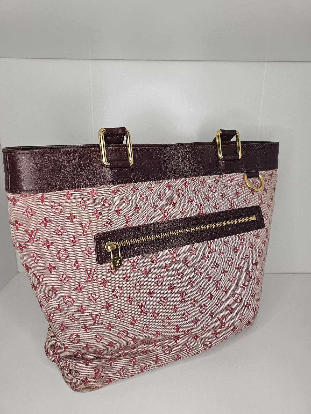 Louis Vuitton Red Mini Lin Lucille GM SR0093