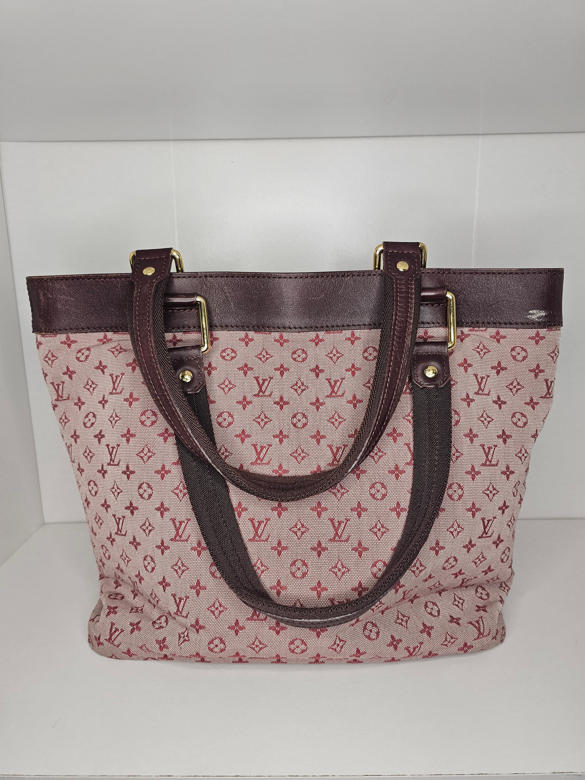Louis Vuitton Red Mini Lin Lucille GM SR0093