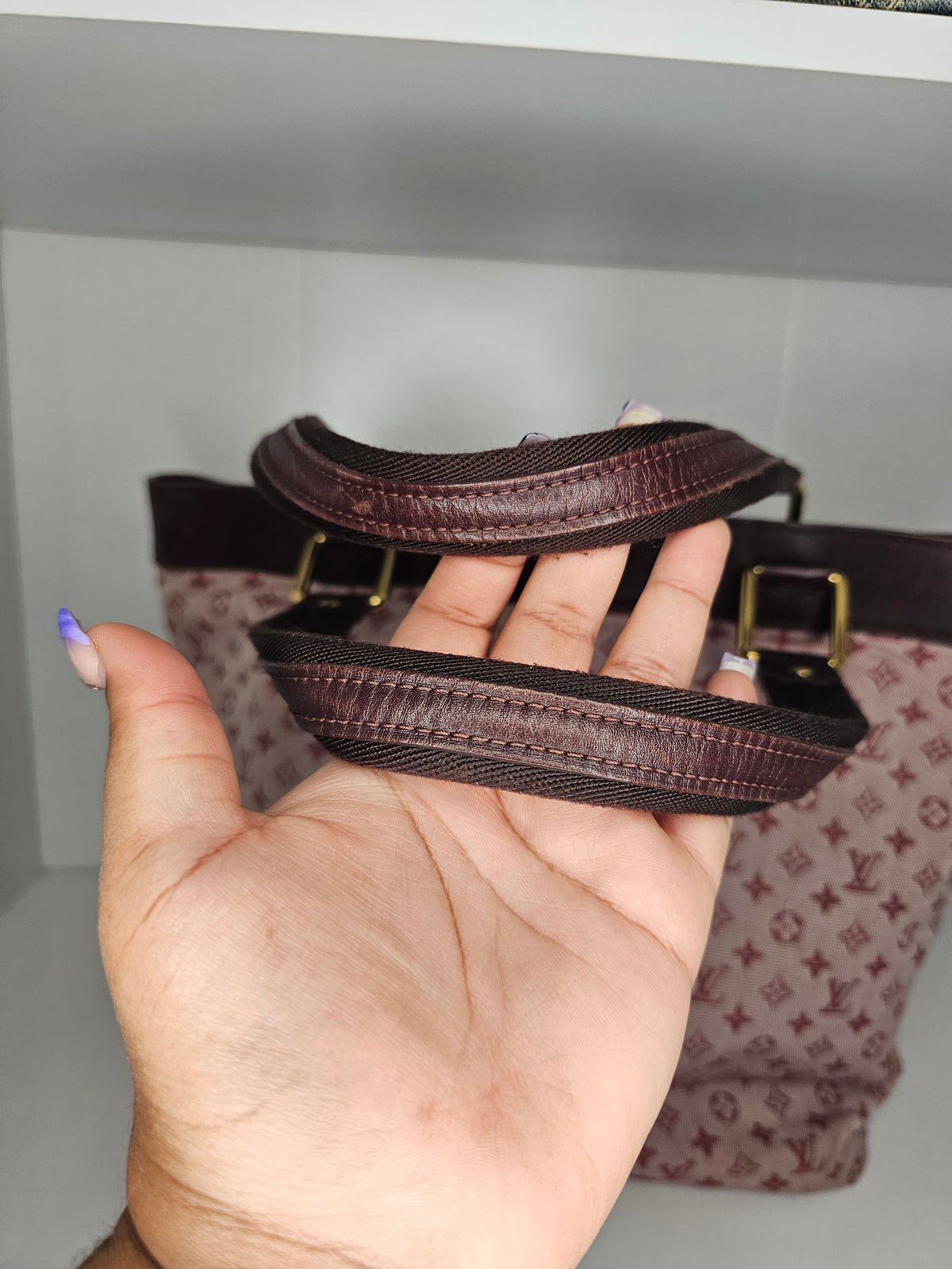 Louis Vuitton Red Mini Lin Lucille GM SR0093