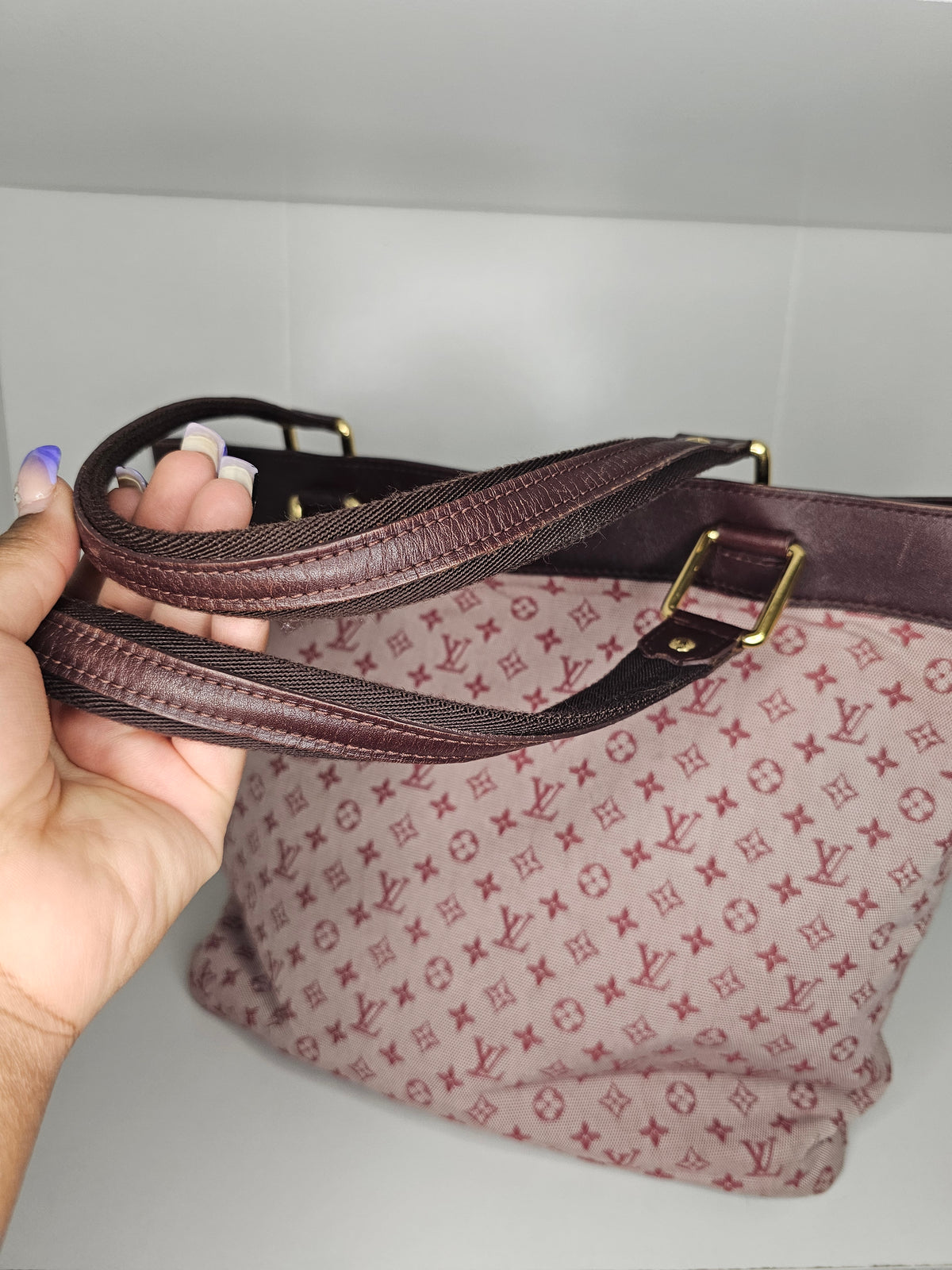 Louis Vuitton Red Mini Lin Lucille GM SR0093