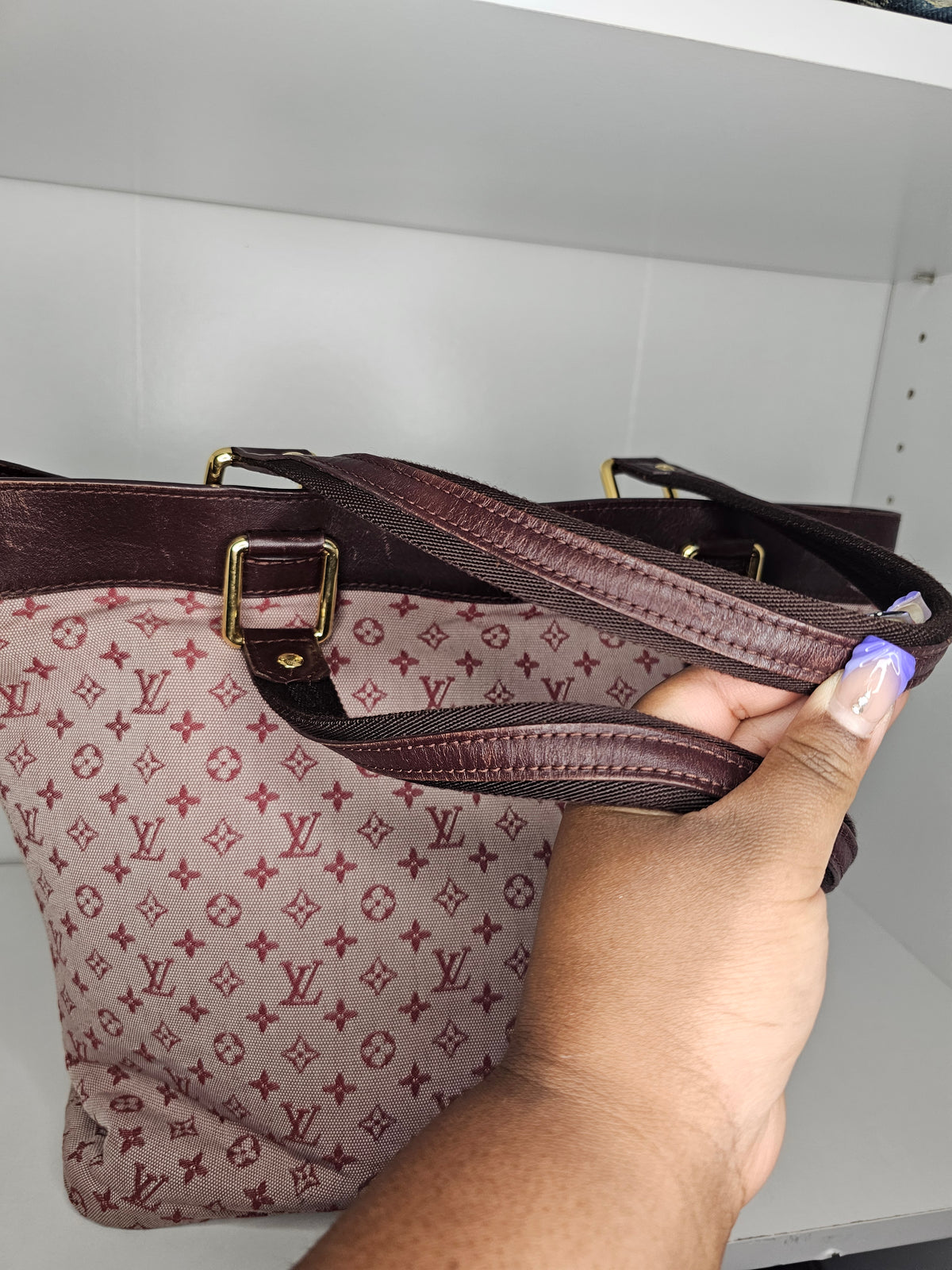 Louis Vuitton Red Mini Lin Lucille GM SR0093