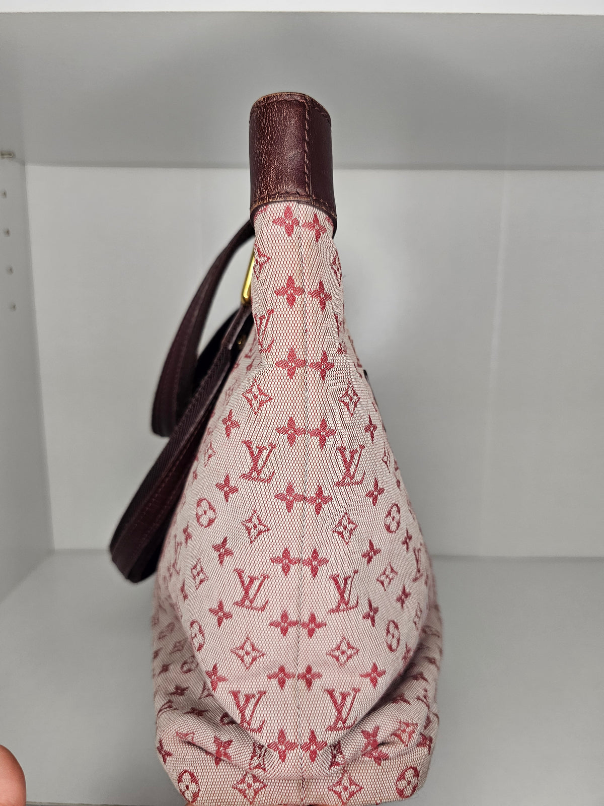 Louis Vuitton Red Mini Lin Lucille GM SR0093