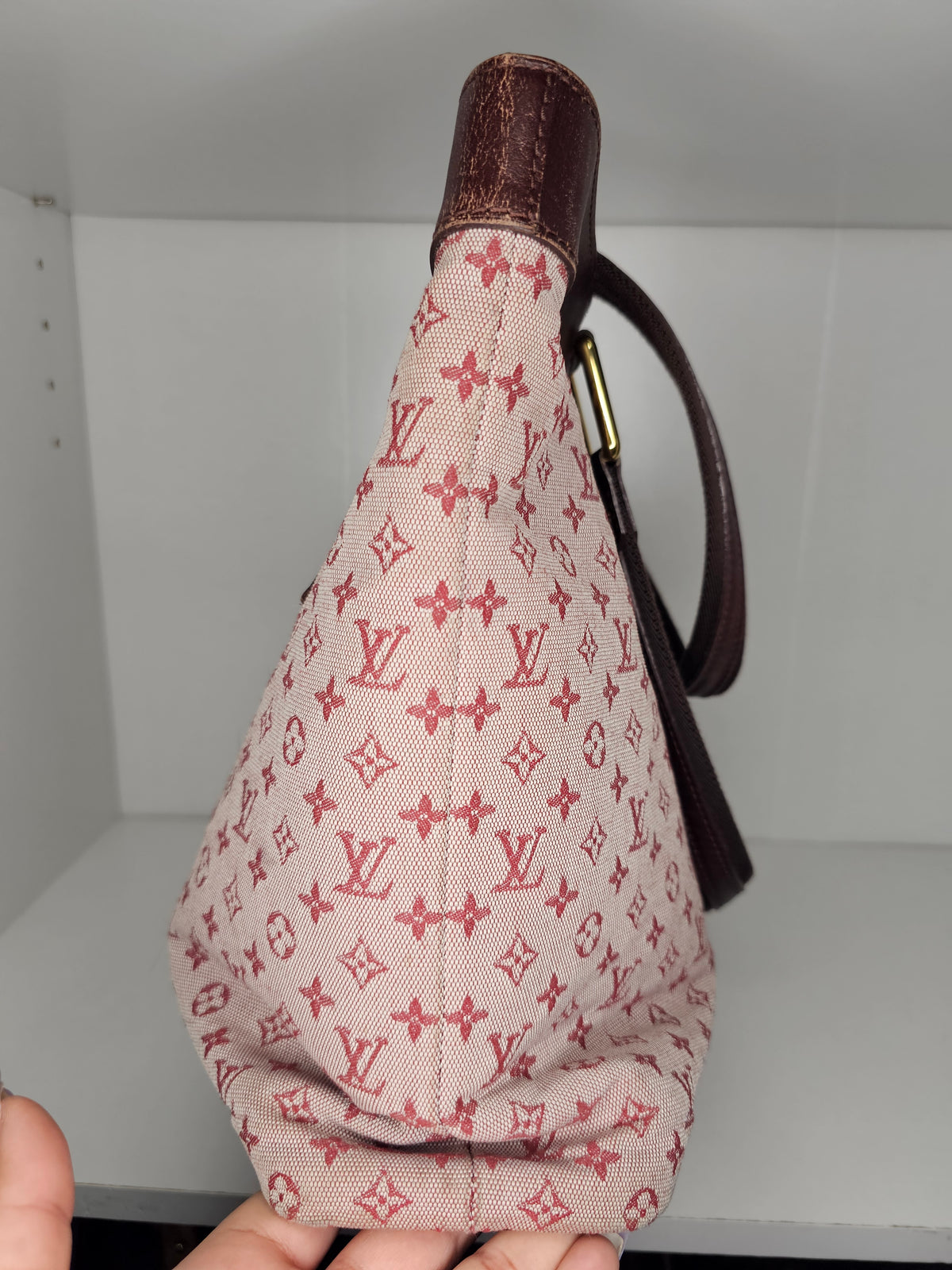 Louis Vuitton Red Mini Lin Lucille GM SR0093