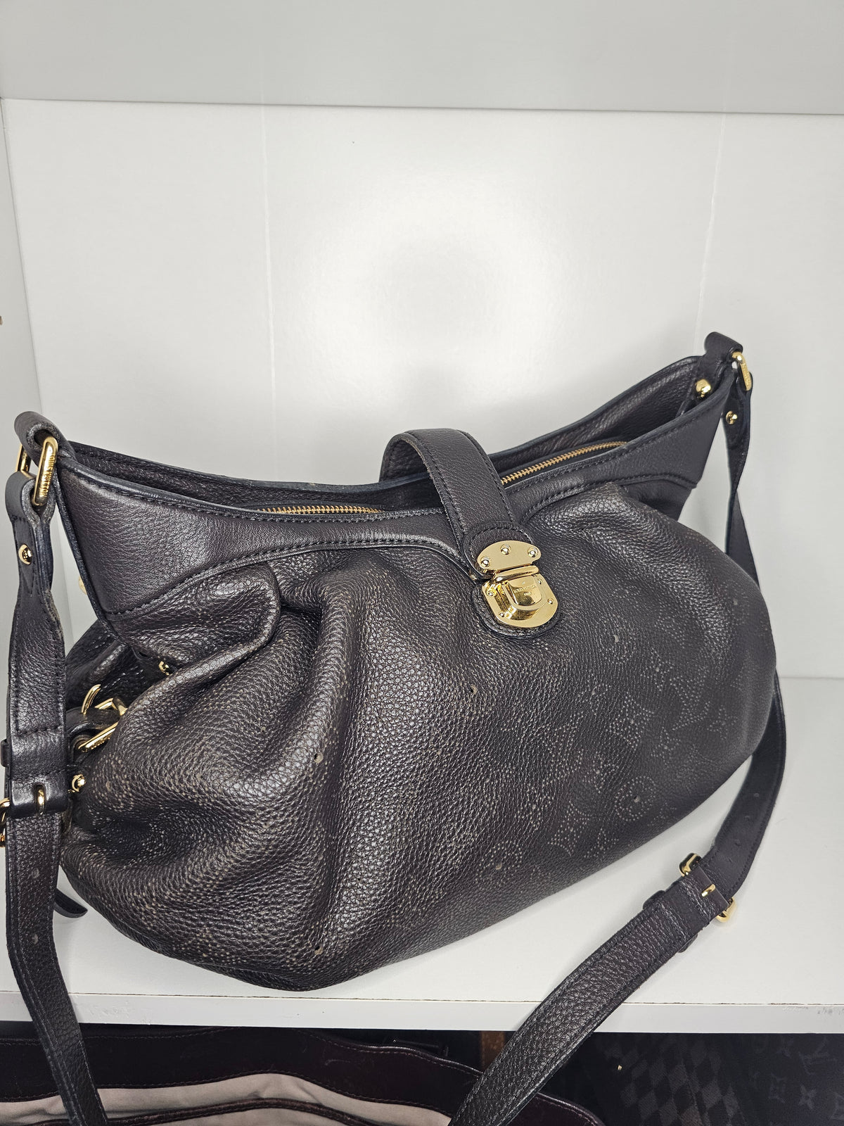 Louis Vuitton Chocolate Brown Mahina XS MB0059