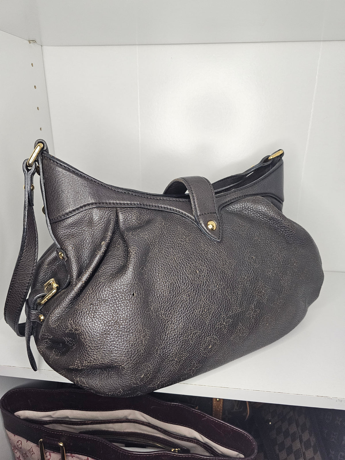 Louis Vuitton Chocolate Brown Mahina XS MB0059