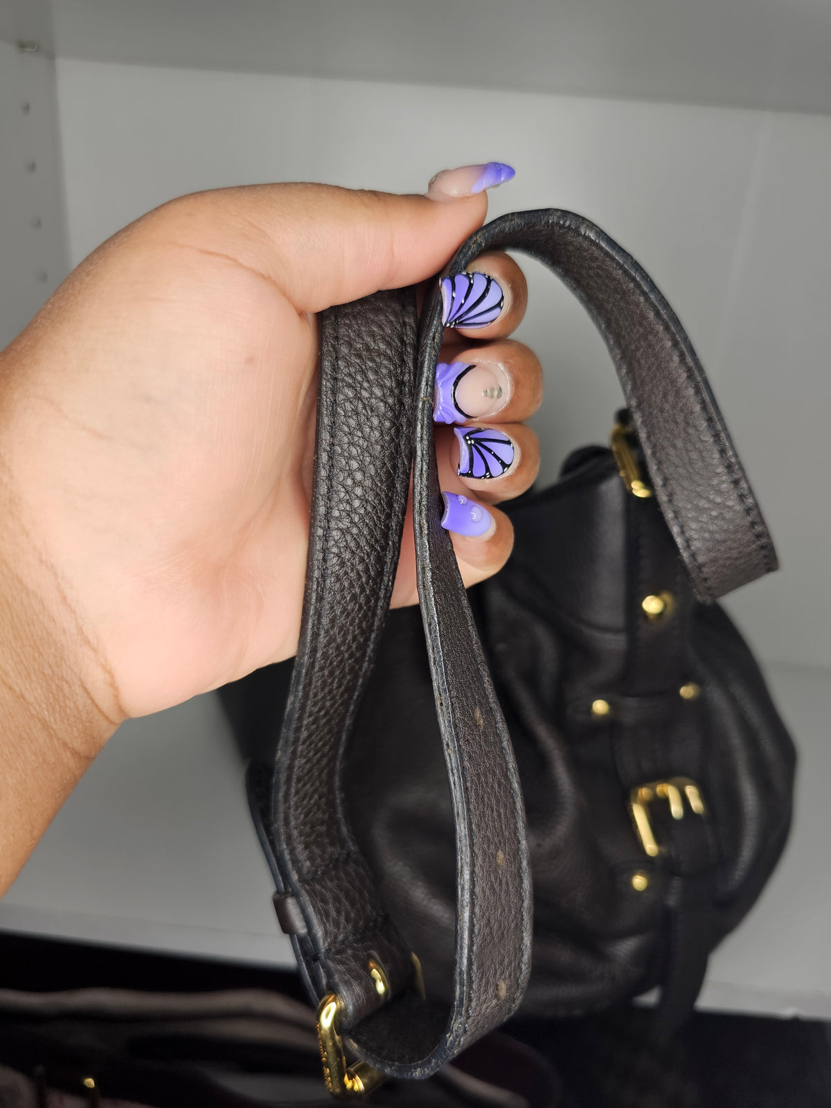 Louis Vuitton Chocolate Brown Mahina XS MB0059