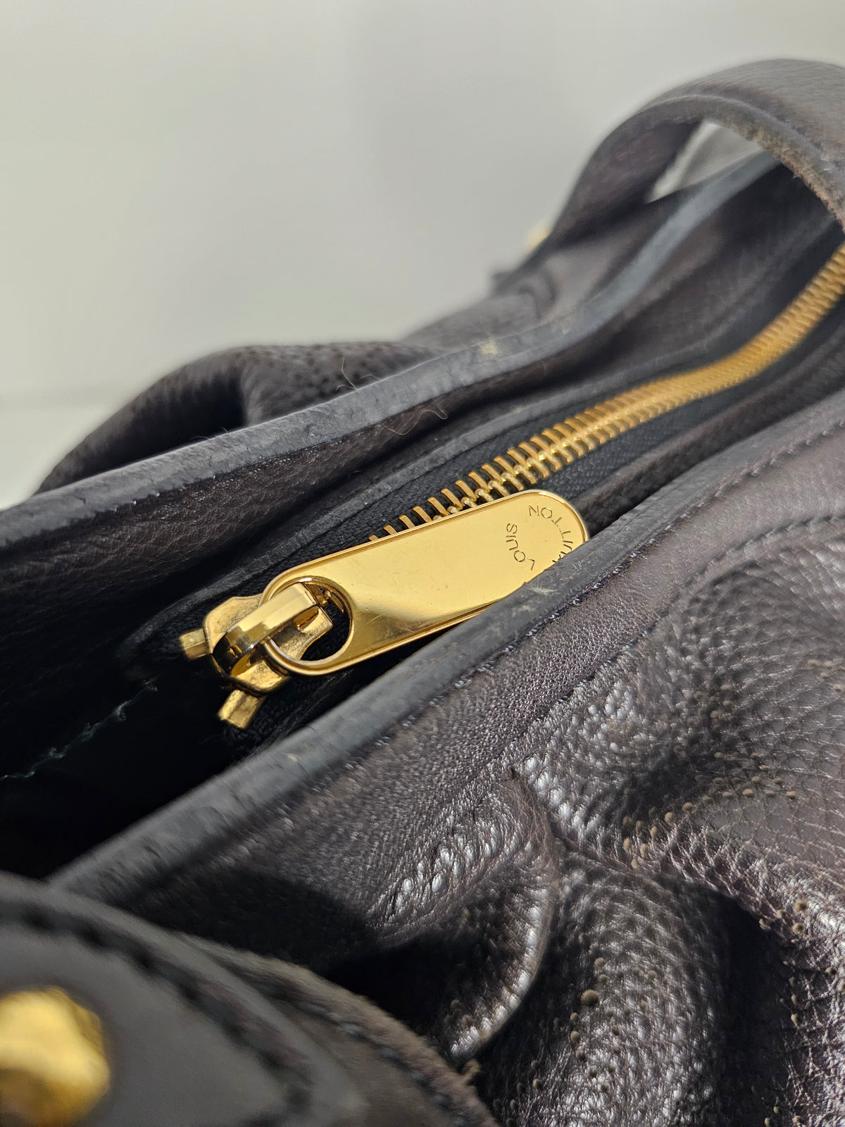 Louis Vuitton Chocolate Brown Mahina XS MB0059