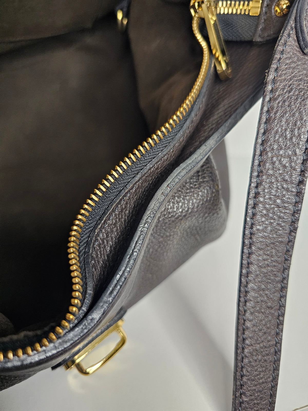 Louis Vuitton Chocolate Brown Mahina XS MB0059