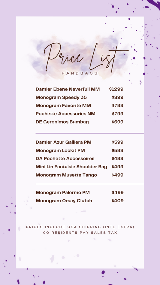 Next Drop 8/28 at 10am MT ⬆️ PRICE LIST IN PHOTOS ⬆️