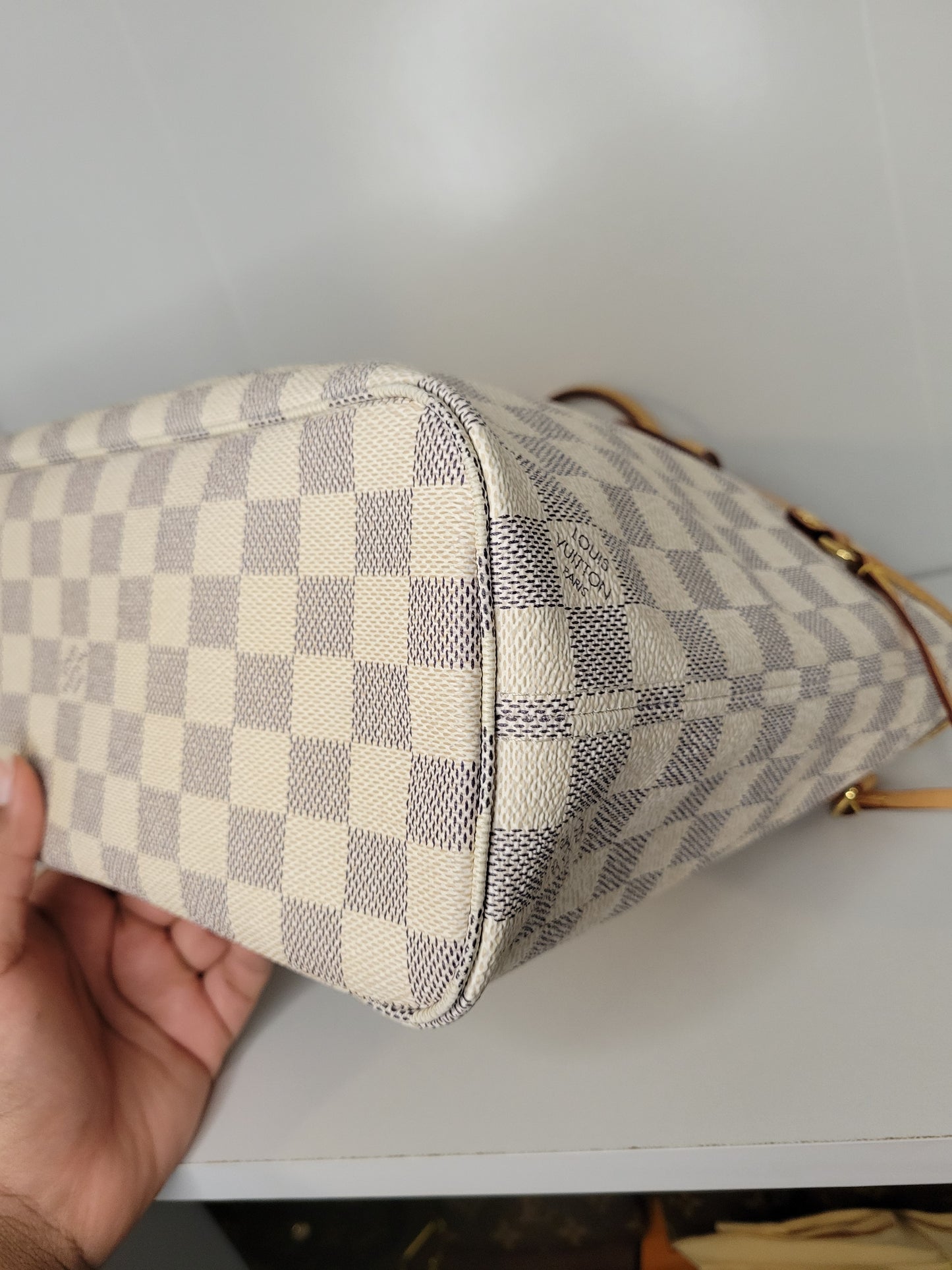 Louis Vuitton Damier Azur Neverfull PM & Pochette AR1134