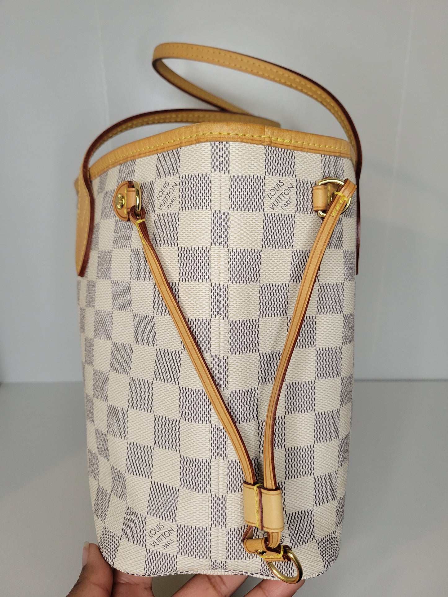 Louis Vuitton Damier Azur Neverfull PM & Pochette AR1134