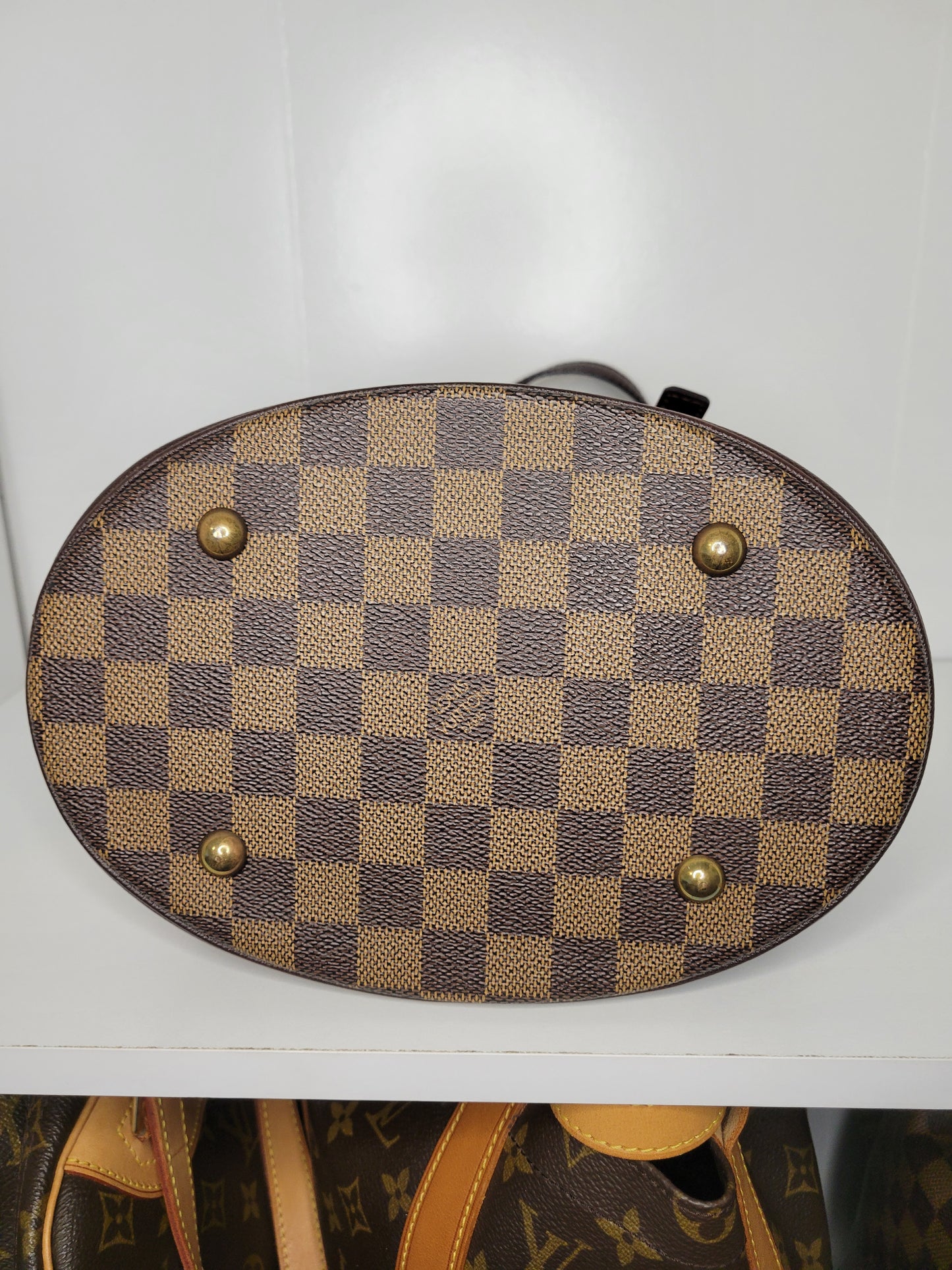 Louis Vuitton Damier Ebene Marais Bucket Bag AR0938