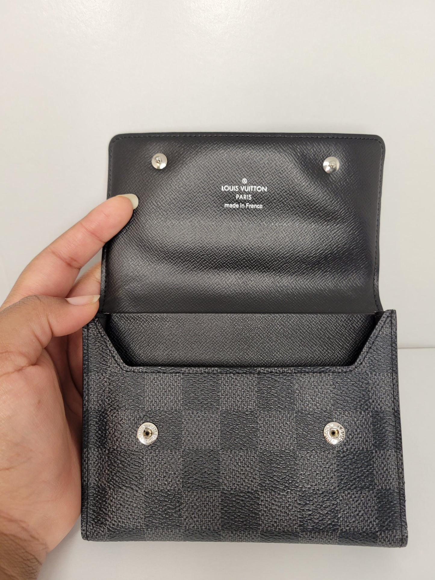 Louis Vuitton Damier Graphite Compact Modulable Wallet MI4009