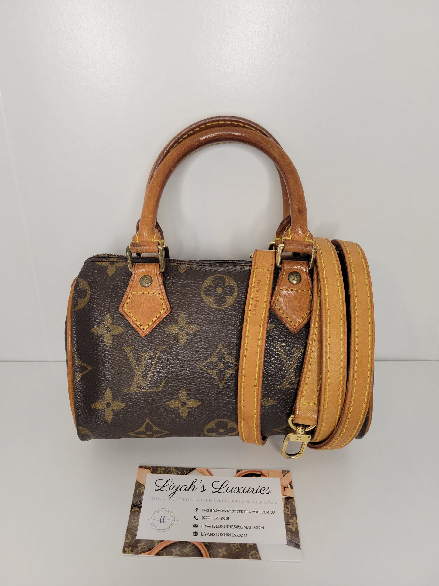 Louis Vuitton Mini Speedy HL with LV Strap TH0947