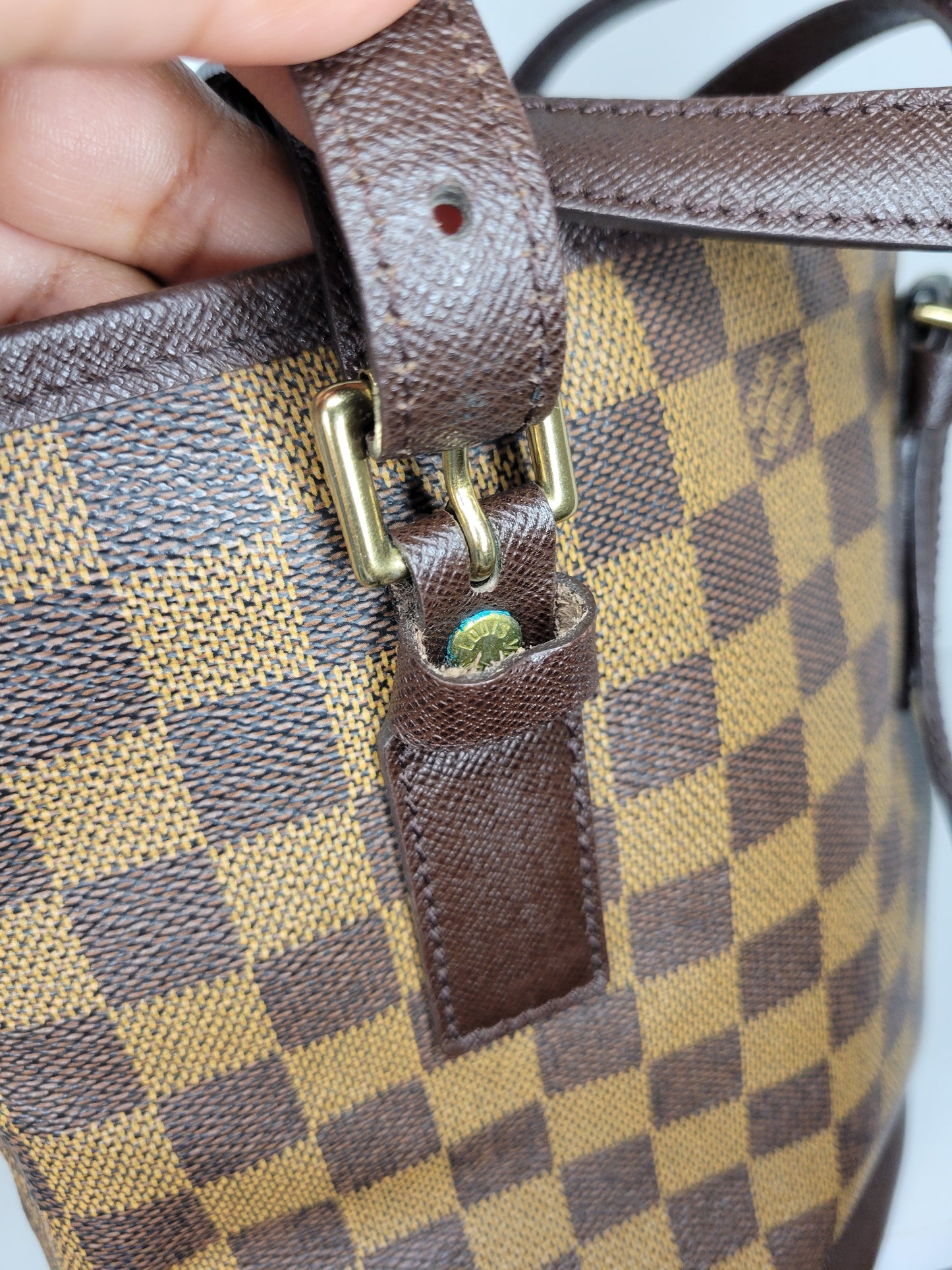 Louis Vuitton Damier Ebene Marais Bucket Bag AR0938