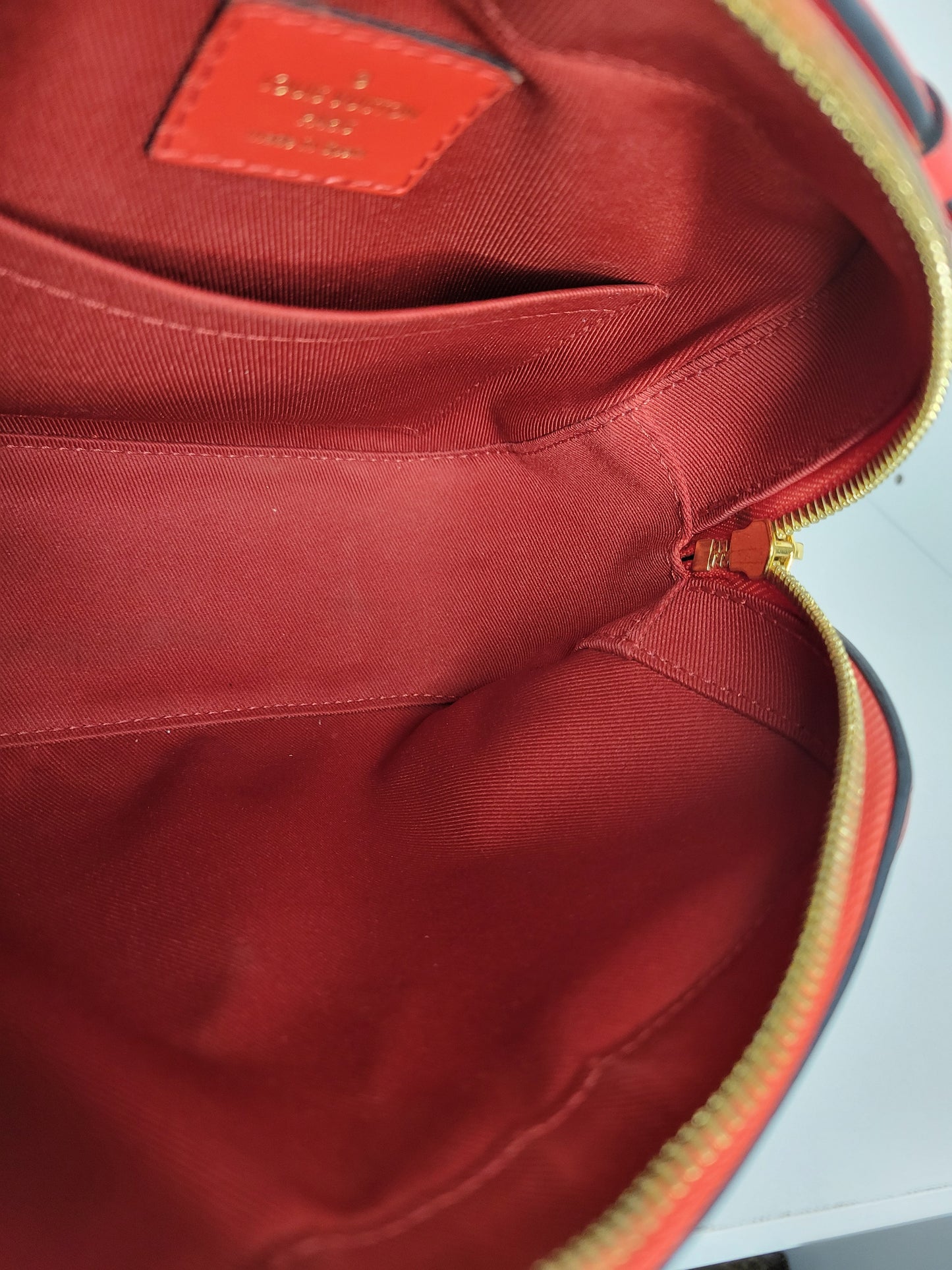 Louis Vuitton Red Monogram Saintonge Crossbody Bag