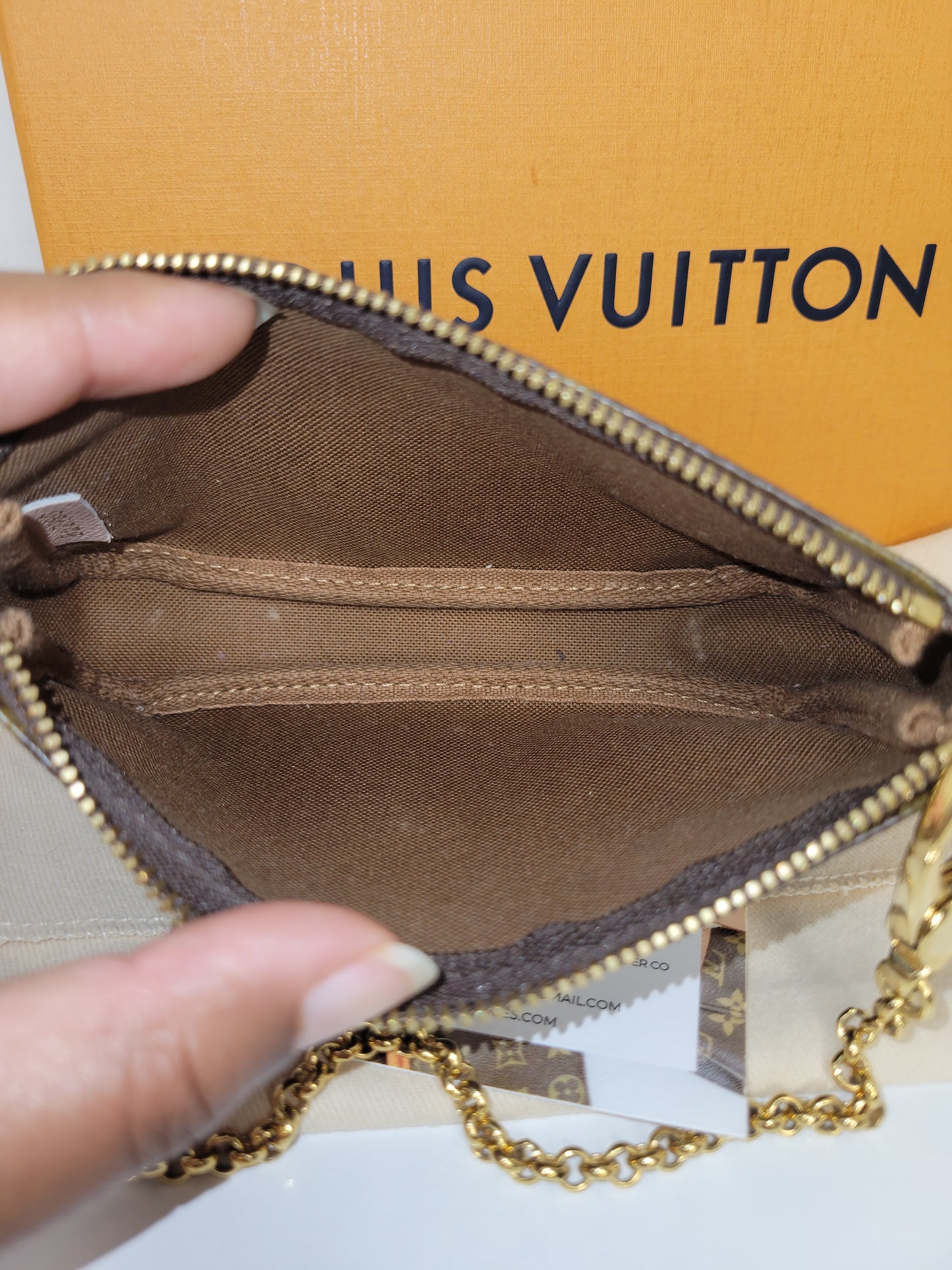 Louis Vuitton Limited Edition L Rue Scribe Mini Pochette