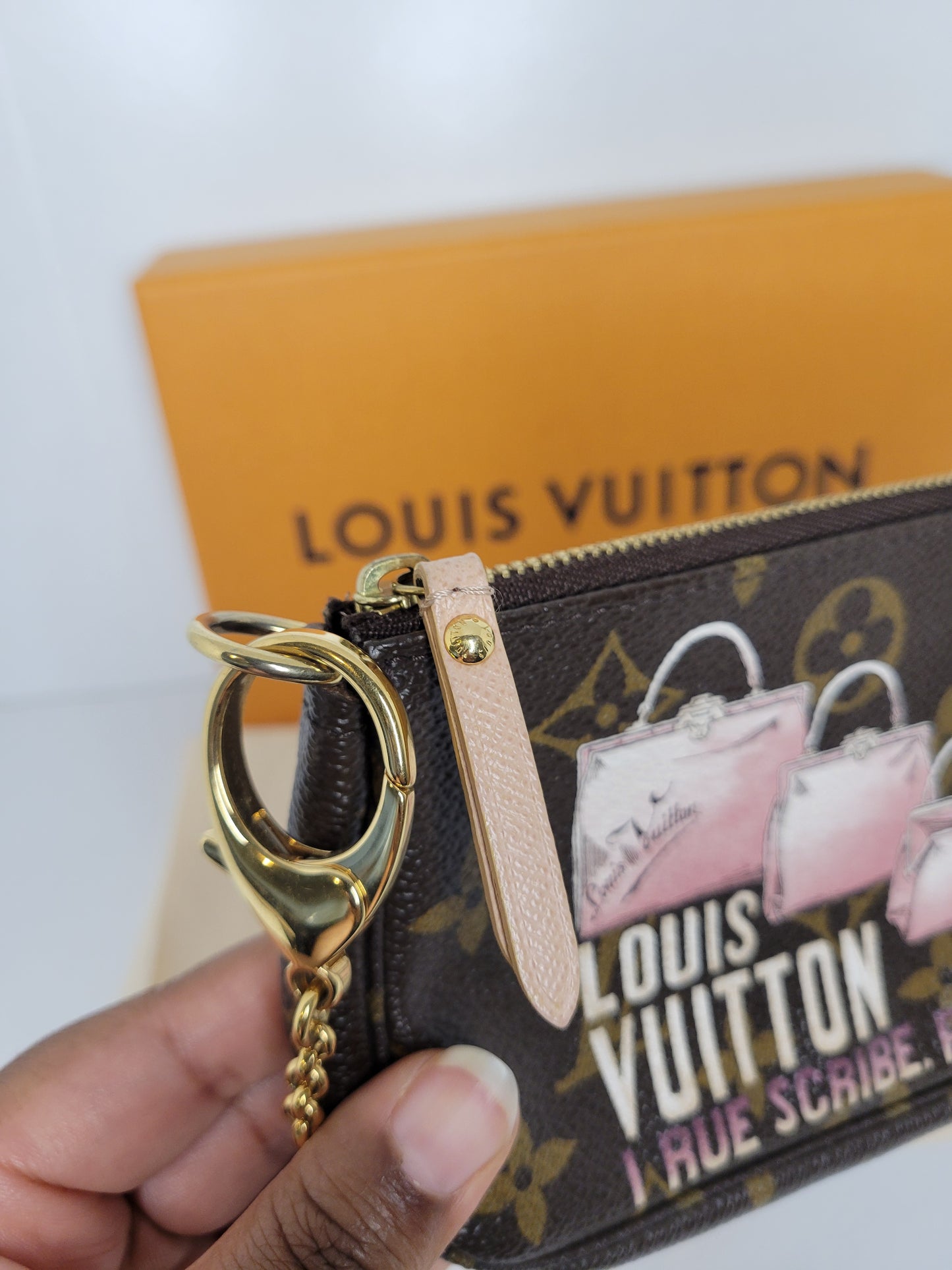 Louis Vuitton Limited Edition L Rue Scribe Mini Pochette