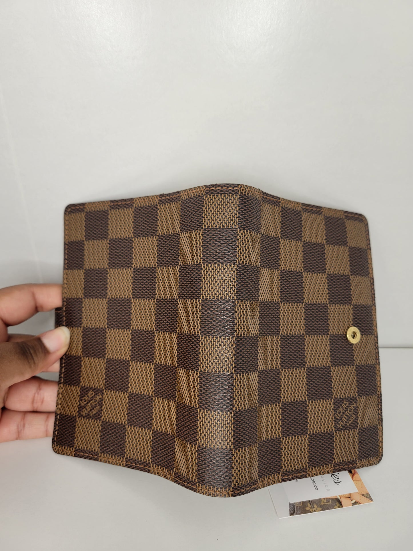 Louis Vuitton Damier Ebene Small Ring Agenda Cover / Agenda PM