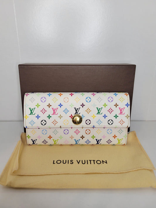 Louis Vuitton Multicolore Pink Sarah Wallet CA2142