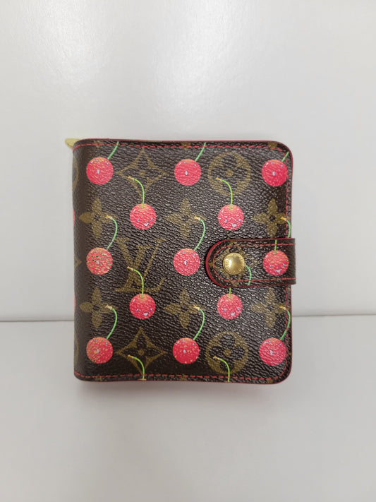 Louis Vuitton Monogram Cherry Compact Wallet CA0035