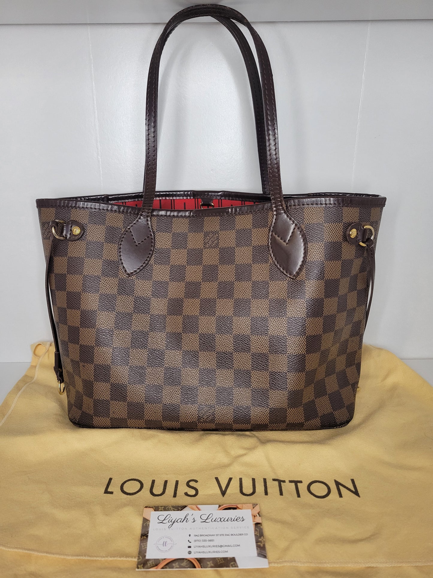 Louis Vuitton Damier Ebene Neverfull PM SD2009